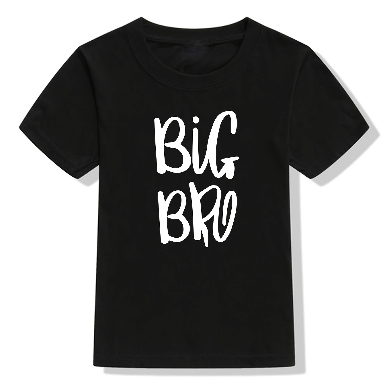 

Boys "big Bro" T-shirt Tee Top Short Sleeves Crew Neck Summer Casual Kids Clothes