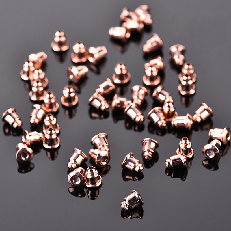 100Pcs Earring Backs Safety Bullet Clutch for DIY