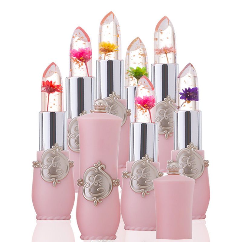 

Magic Crystal Jelly Flower Lipstick, Temperature Changing Transparent Moisturizing Lip Gloss, Hydrating And Moisturizing, Keep All-day Moisture For Lip, Long-lasting Effect, Lip Line