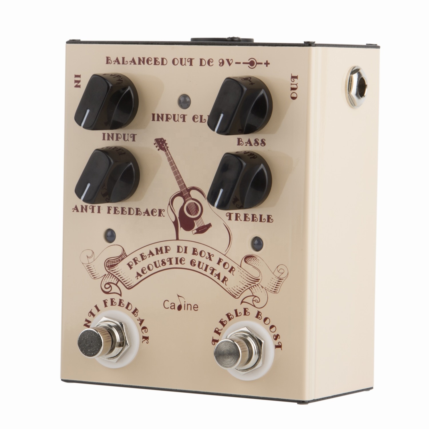 Caline Cp40 Acoustic Guitar Preamp Di Box Anti Feedback Pedal Temu