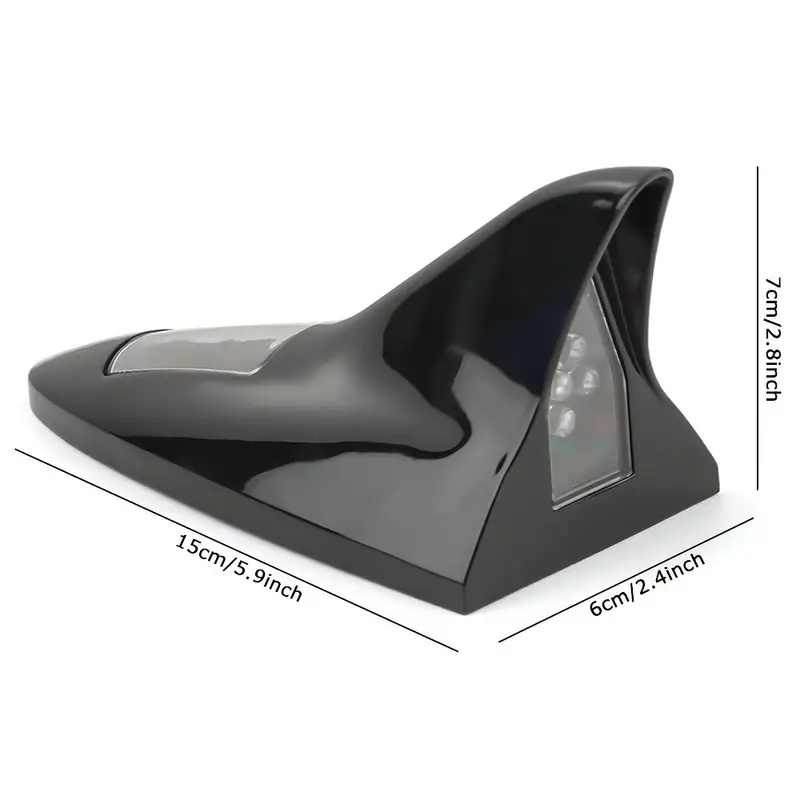solar led roof warning light antenna add style and safety to your car with car shark fin antenna details 1