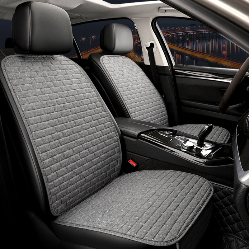 Car Seat Cover Front Set Choose Flax Car Seat Protector - Temu