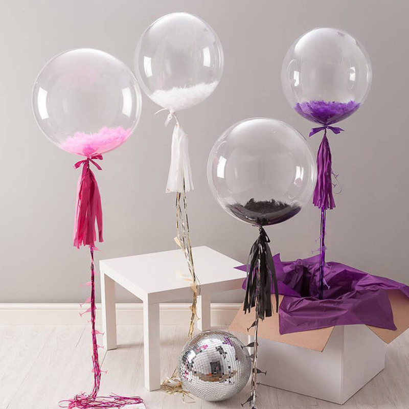 5 Globos Transparentes Bobo Sin Arrugas Globo Burbujas Pvc - Temu