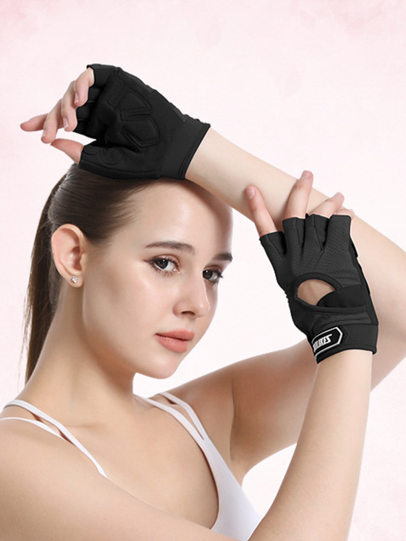 Antislip Training Gym Gloves Wrist Guards For Weightlifting