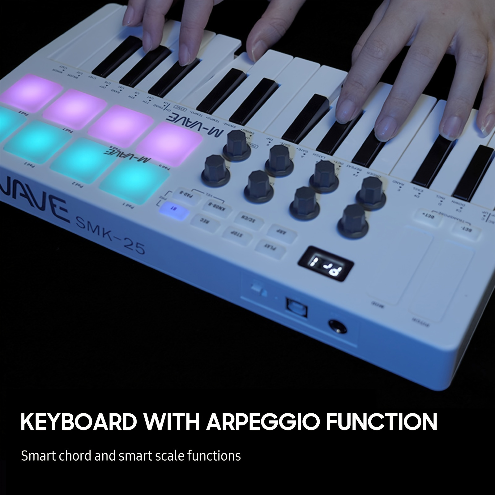 25 key Midi Control Keyboard Mini Portable Usb Keyboard Midi - Temu
