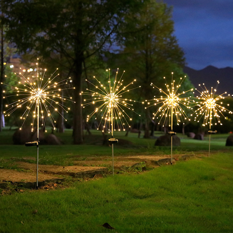 Luces Fuegos Artificiales Pirotecnia LED para Decoracion Navidad