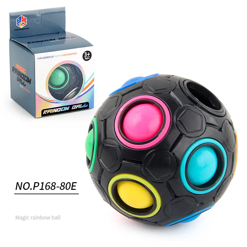 Rainbow Puzzle Ball Fidget Ball Decompression Stress Relief - Temu