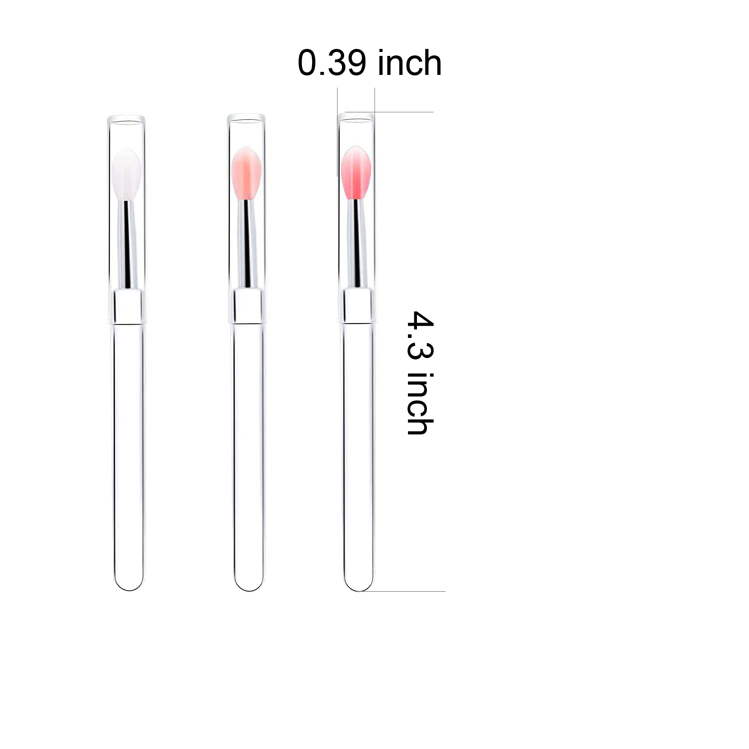 Premium Silicone Lip Brushes With Covers Perfect For Lipstick