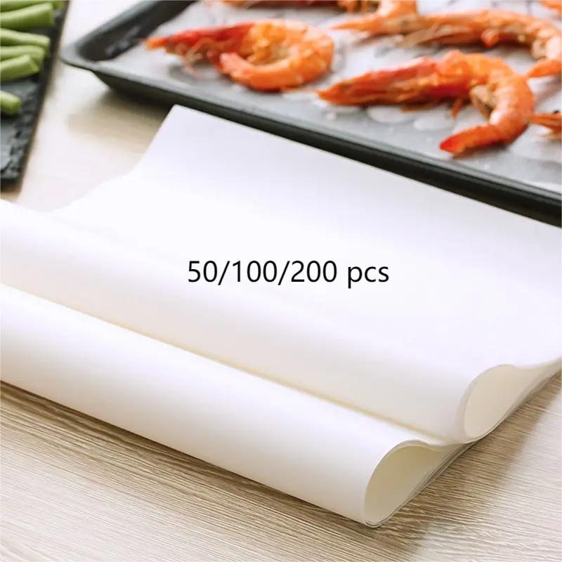 LMETJMA 100 Pcs Parchment Paper Baking Sheets Non-Stick Precut