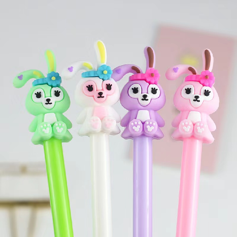 Cute Gel Pen: Creative Bunny Girls Bowknot Press Office Gift - Temu