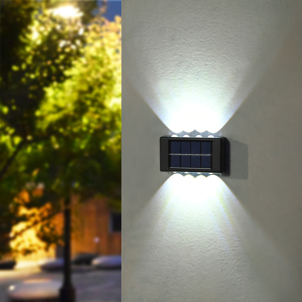 Solar Up And Down Wall Lights, Outdoor Waterproof Led Step Light, Solar ...