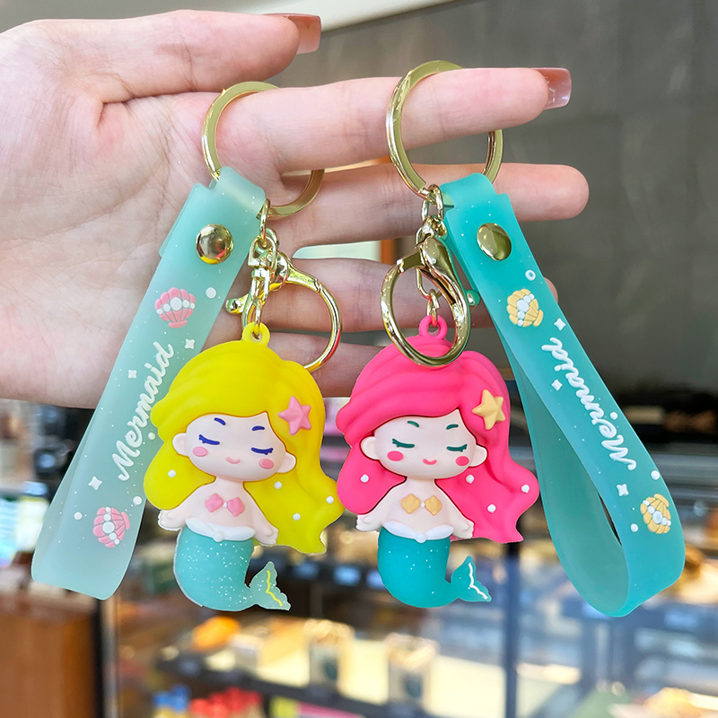 Cute Mermaid Doll Keychain Backpack Pendant For Kids - Temu