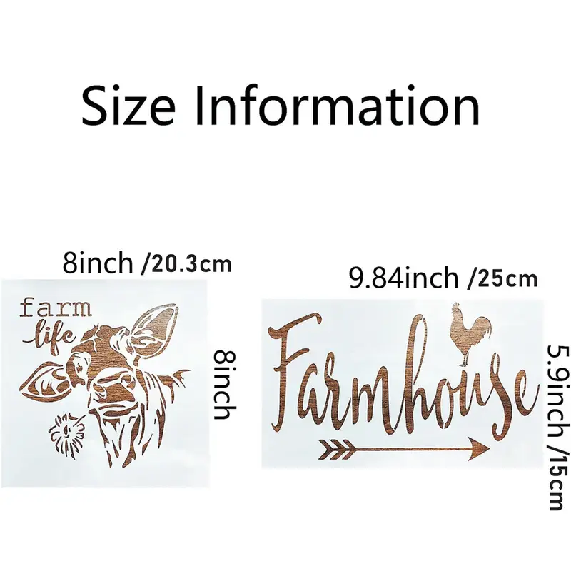 farmhouse stencils farm theme reusable stencils painting - Temu farmhouse-stencils-farm-theme-reusable-stencils-painting-temu
