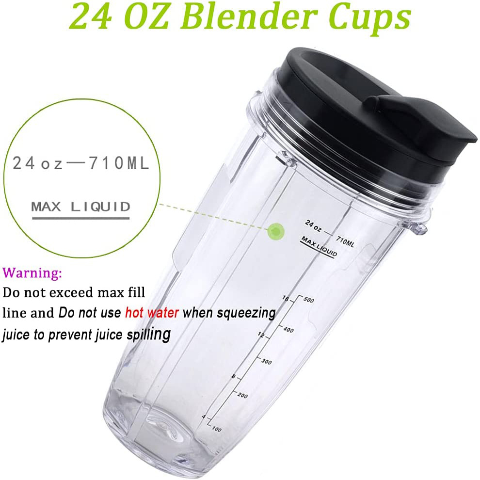 3 Pack 12 oz Cup with Sip & Seal Lid Replacement Part Compatible with Nutri Ninja Auto-iQ 426KKU450 408KKU641