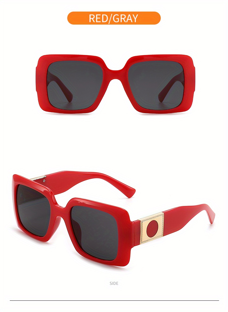 Oversize Thick Side Temple Women's Squared Sunnies