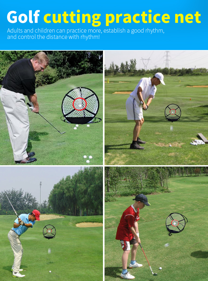 pgm golf training mesh net folding portable practice accessories for outdoor sports details 0