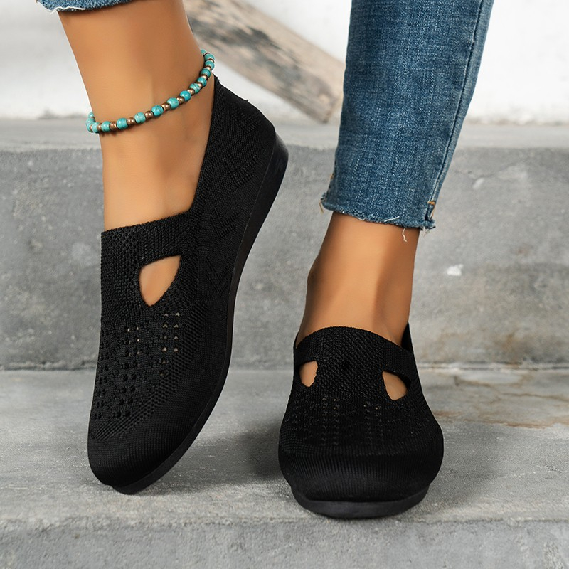 Womens cut out on sale loafers