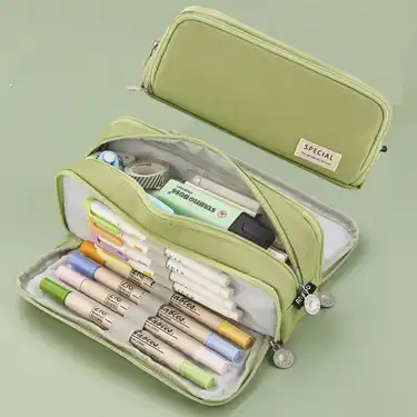 Large Pencil Case Pencil Pouch With Compartments Scalable - Temu