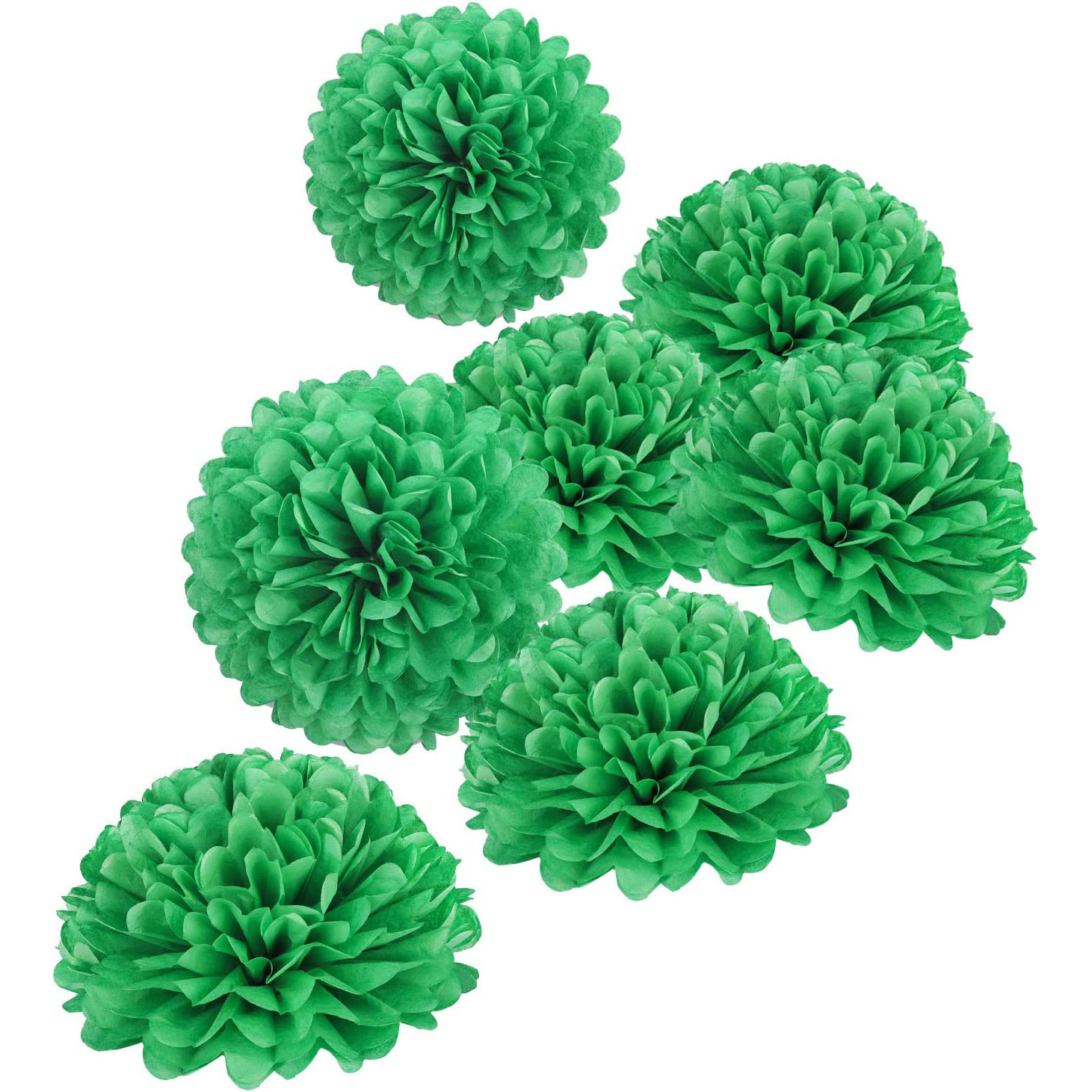 Misu 10 Navy Blue Tissue Pom Poms DIY Tissue Paper Flowers for Birthday Wedding Baby Shower Tea Party Dessert Table Decorati