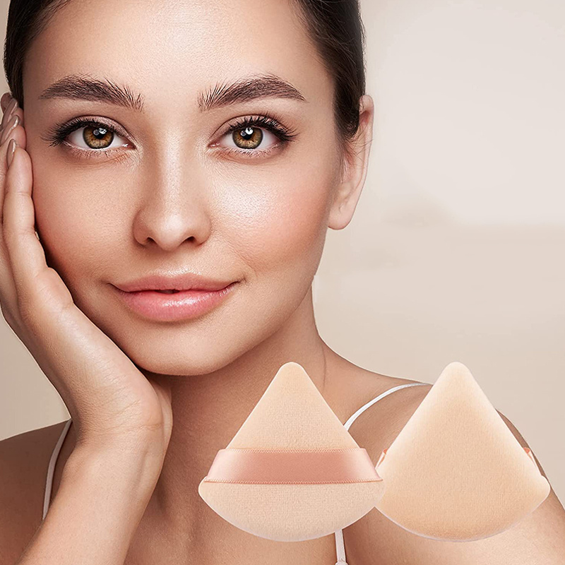 Super Soft Fan Shape Powder Puff Mini Finger Sponge Face Temu United