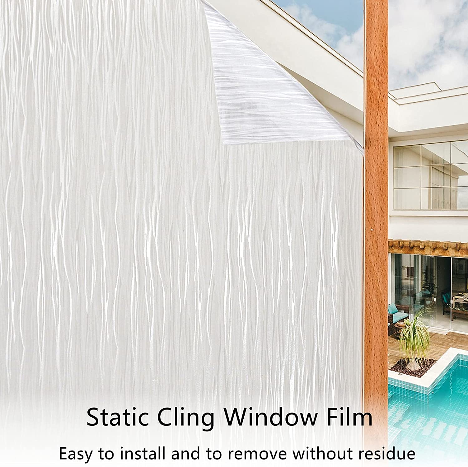 Window Privacy Film Frosted Glass Window Film Removable Temu