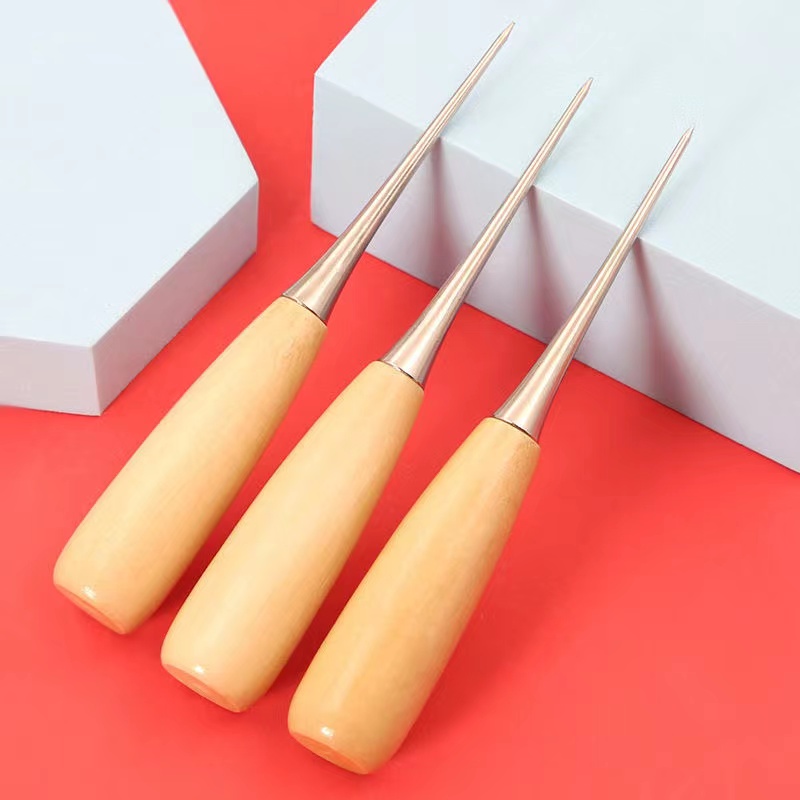 Awl Punching Solid Wood Awl Needle Sewing Shoe Repair Temu Australia