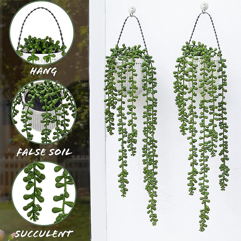 Artificial Succulents Bulk Hanging Plant Fake String Of - Temu