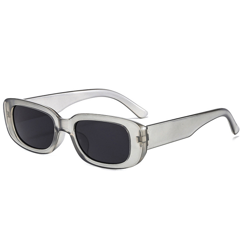Rectangle Small Frame Sunglasses Retro Tinted Lens Outdoor - Temu