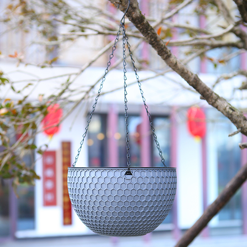 Keter resin rattan hanging planter hot sale