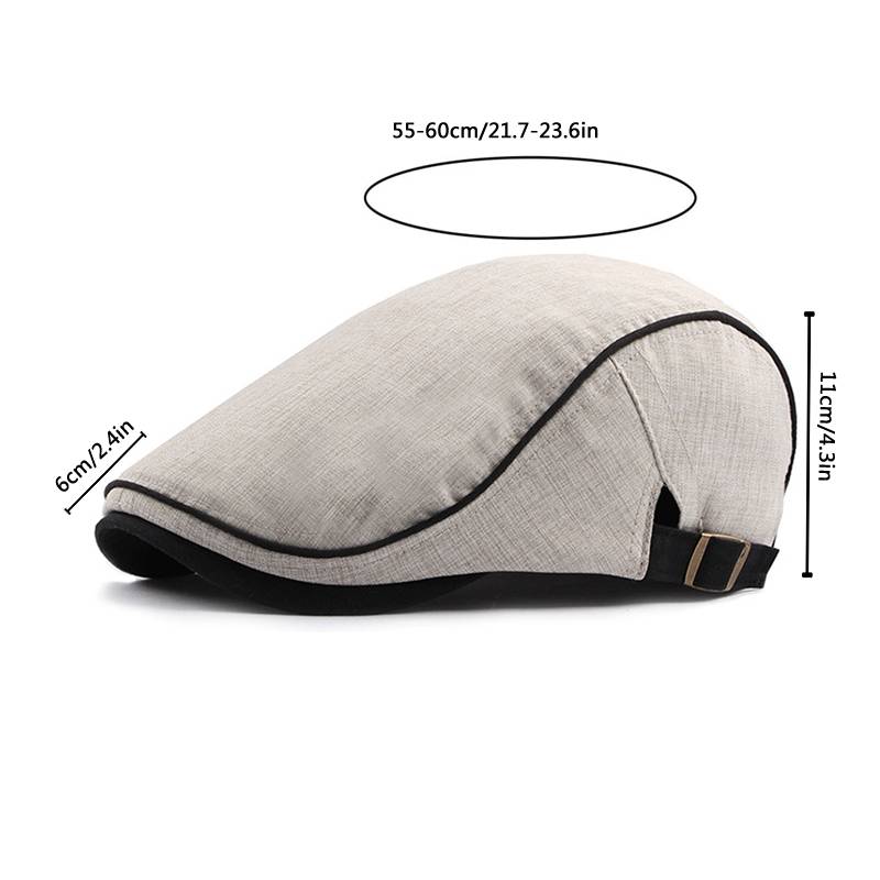 Casquette Newsboy Pour Homme - Style Gatsby, Ivy, Cabbie - Chapeau De Chasse Et Conduite - Taille Unique - 5 Couleurs
