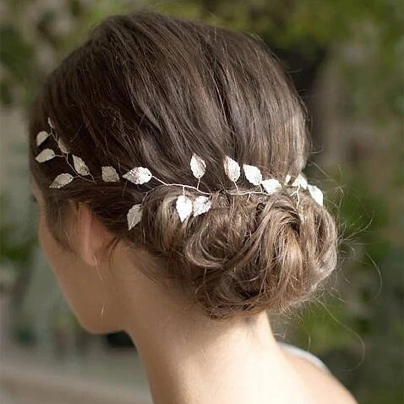 Bridal Hair Accessories Hair Piece Vine Wedding Pixie Cut Black