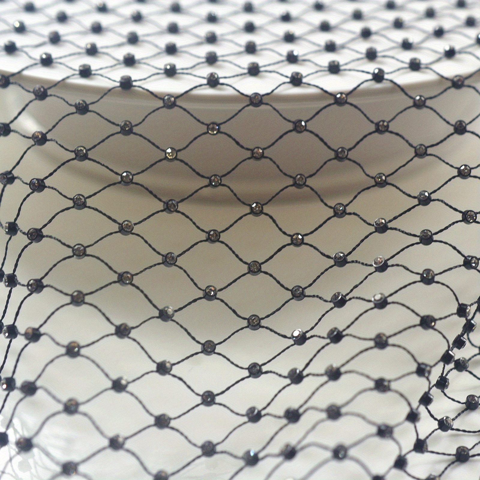 Rhinestone Elastic Net Mesh Fabric Clothing Hair Accessories DIY Craft  Material