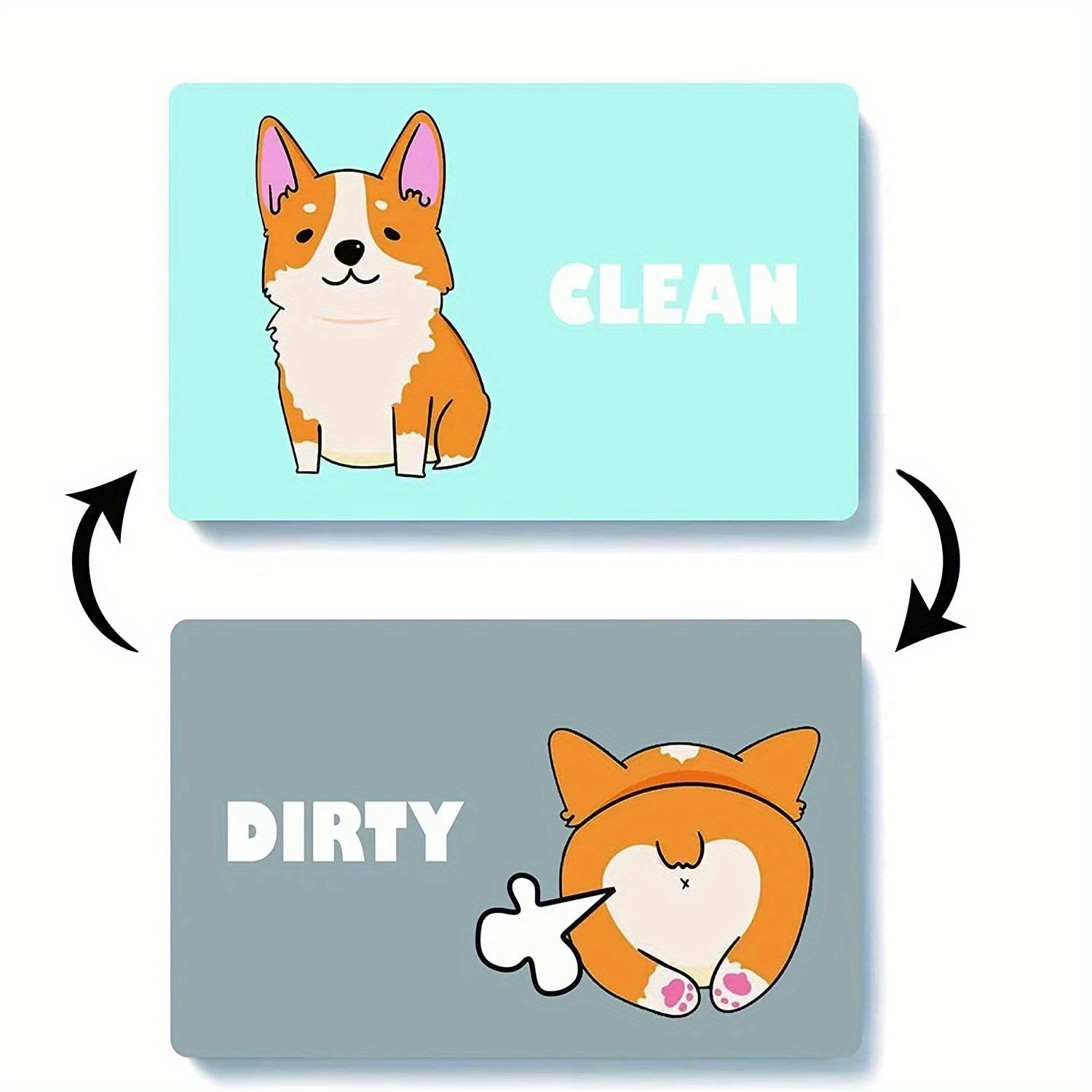 CONMOTO Dishwasher Magnet Clean Dirty Sign,Clean Dirty Magnet for  Dishwasher,Kitchen Dishwasher Magnets Sign, No-Scratch Strong Magnets,  Dirty Clean