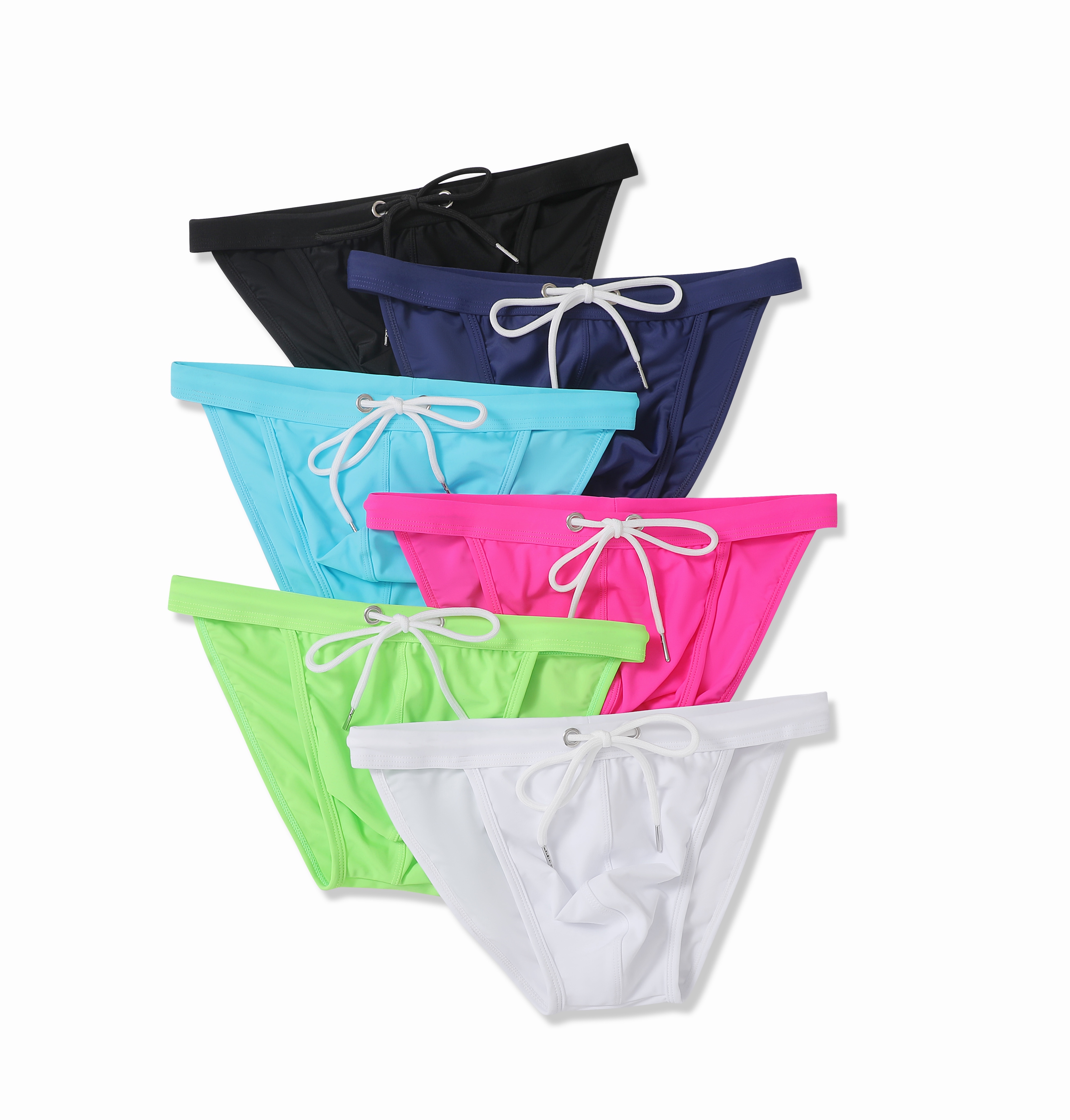 Solid Color Men’s Swimsuit Brief Quick Dry Swim Briefs Temu