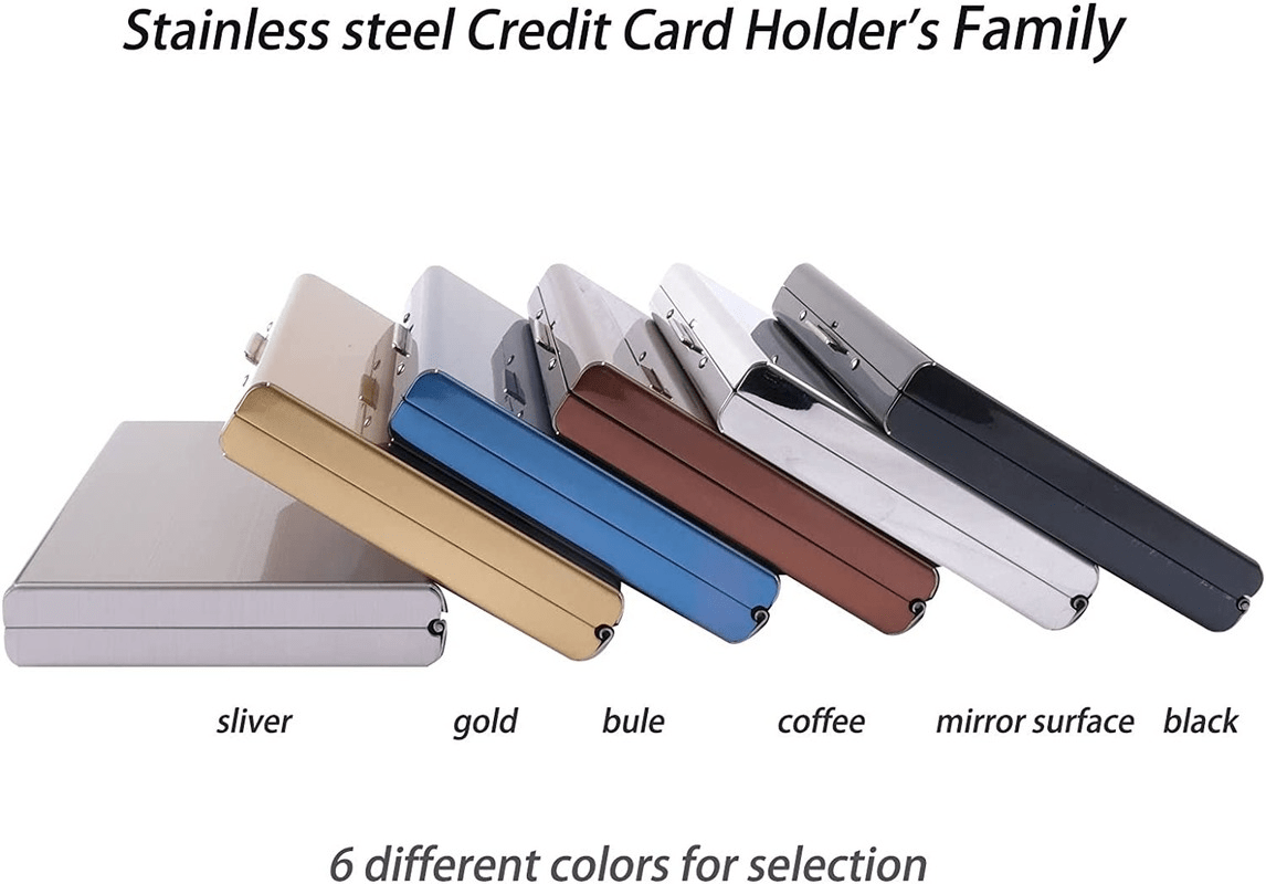 30 Pcs Stainless Steel Card Holder Business Metal Clamp Wedding