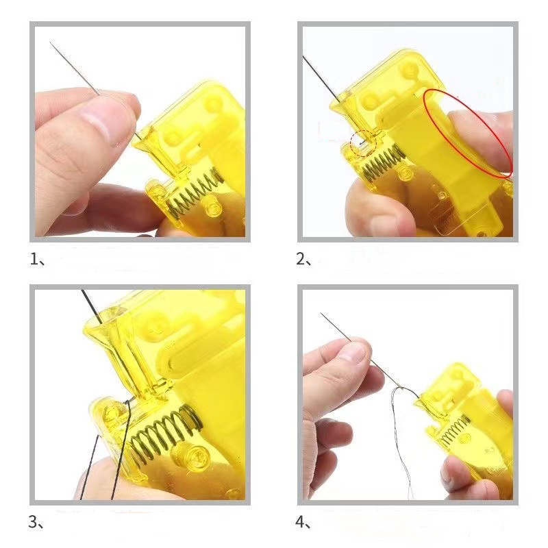 Automatic Needle Threader Plastic Sewing Needle Device Hand - Temu