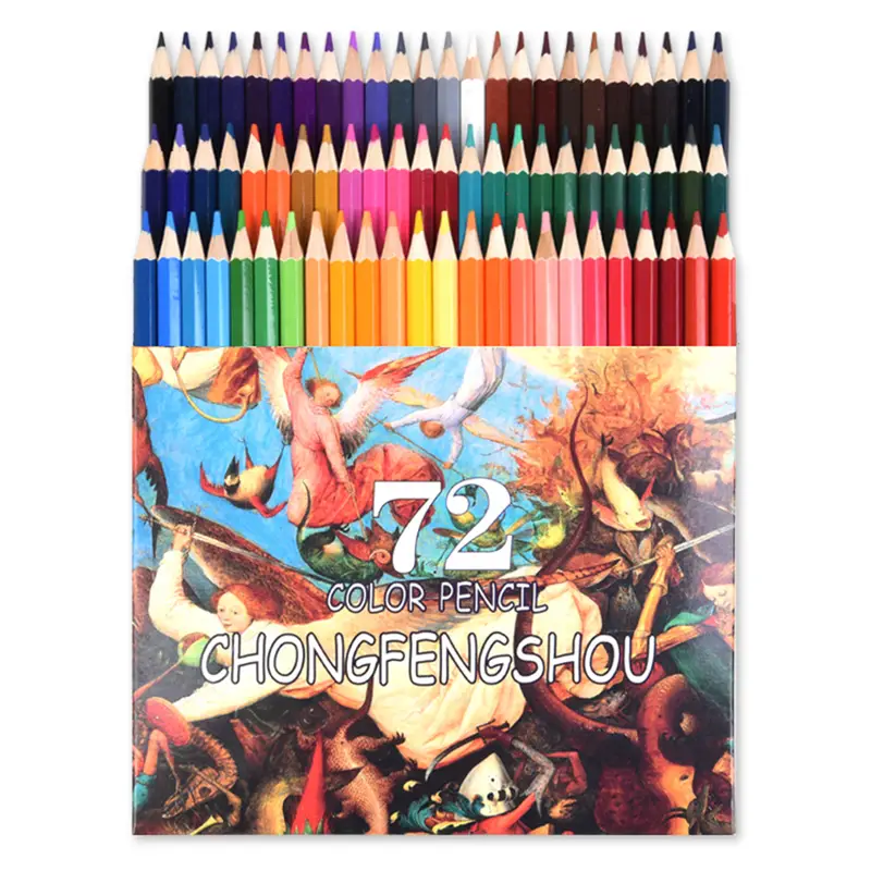 72 Colored Pencils Watercolor/oil For Adult Coloring Book - Temu