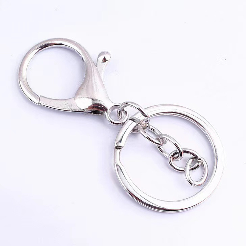 50pcs Keychain Long Lobster Clasp Key Hook Keyrings for Jewelry, Jewels Making Finding DIY Key Chains Accessories,Temu