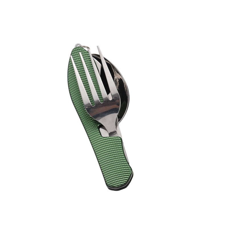 Foldable Camping Utensil Set Multi Functional Knife Fork Spoon