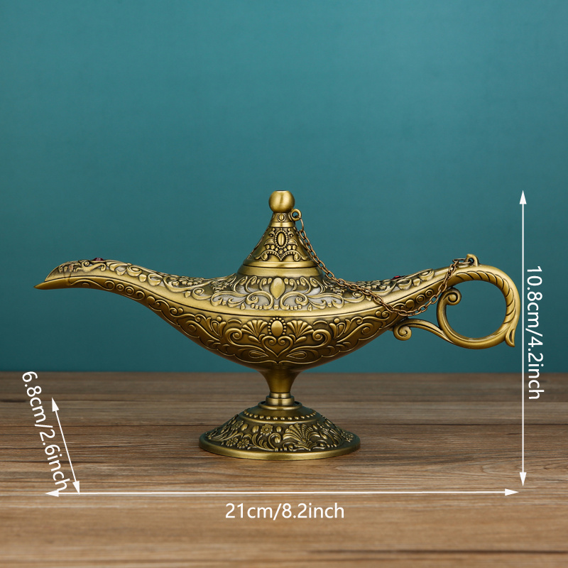diollo Vintage Classic Large Aladdin Genie Oil Lamp Home & Table Decoration  Gift 12 Inch : : Home