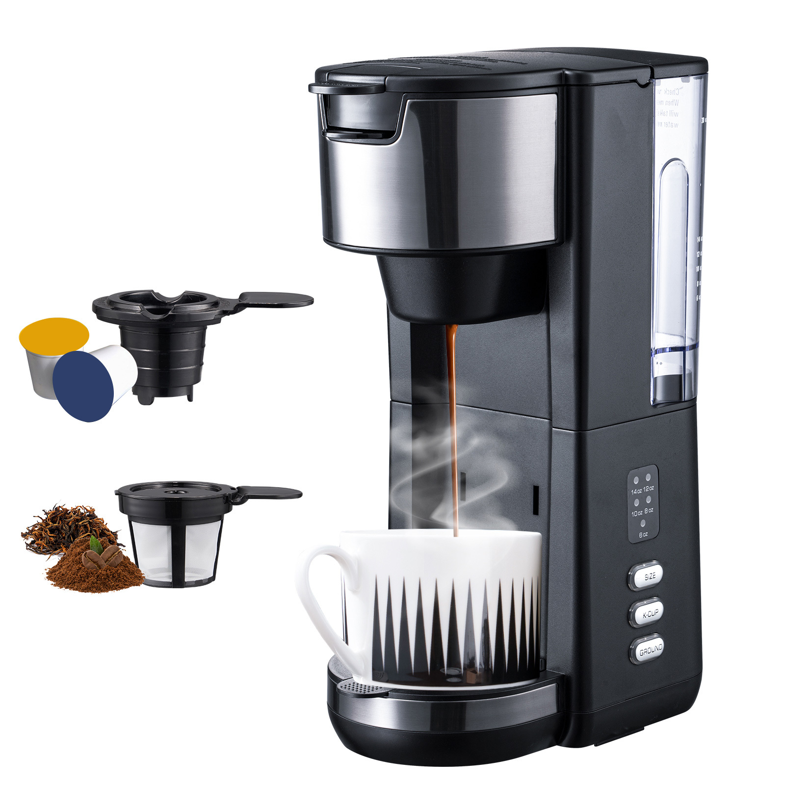 2in1 Multi-Function Mini Espresso Machine Single Serve Coffee