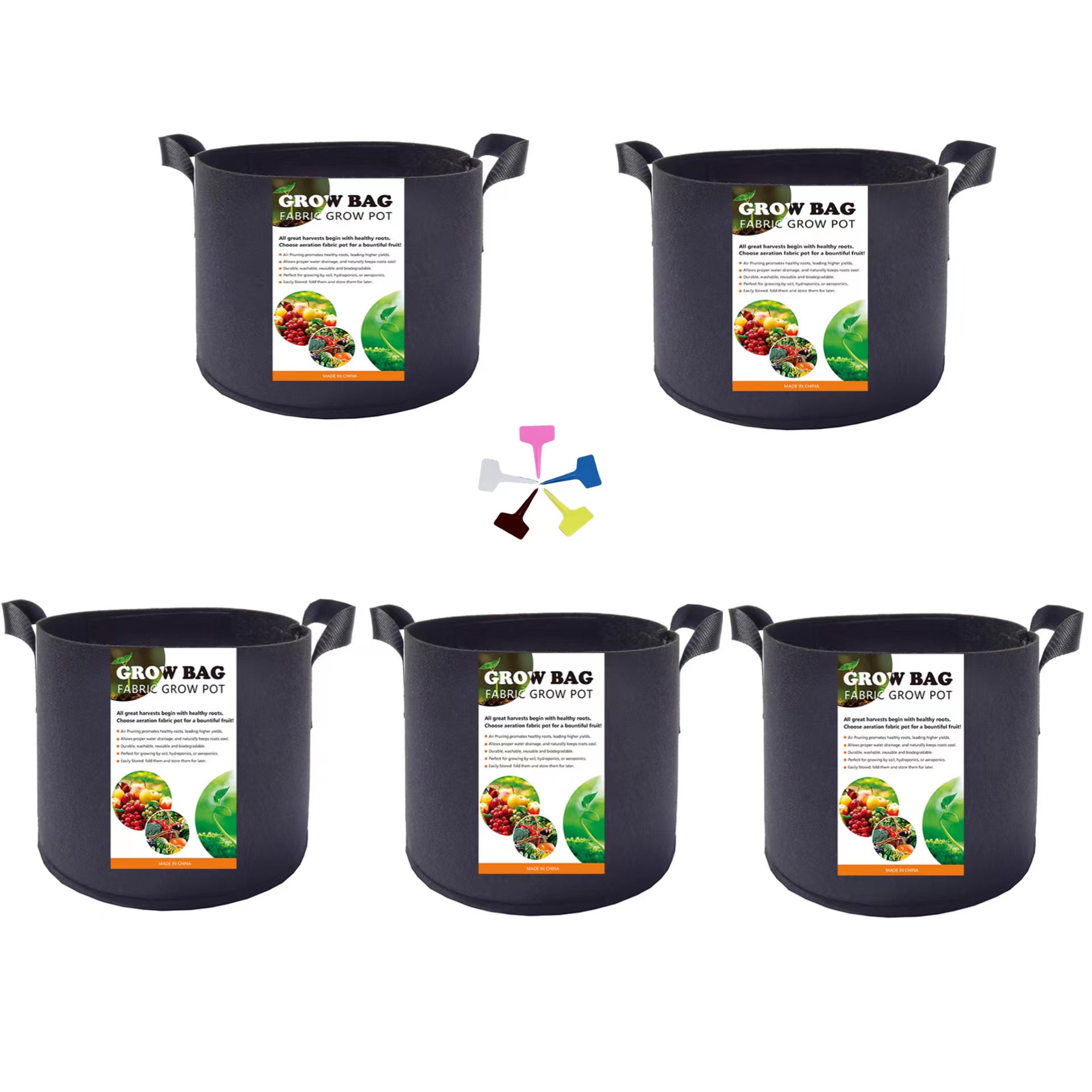 Reinforced Colorful Grow Bags