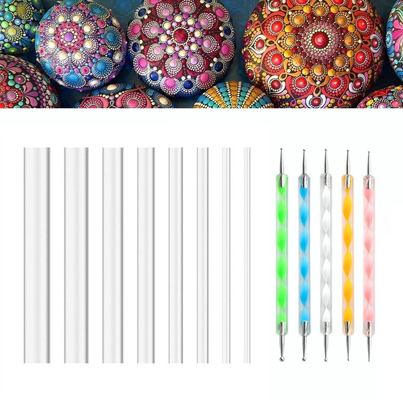 Buy Mandala Dot Painting Tools for Rocks - Dot Art Tool Set for