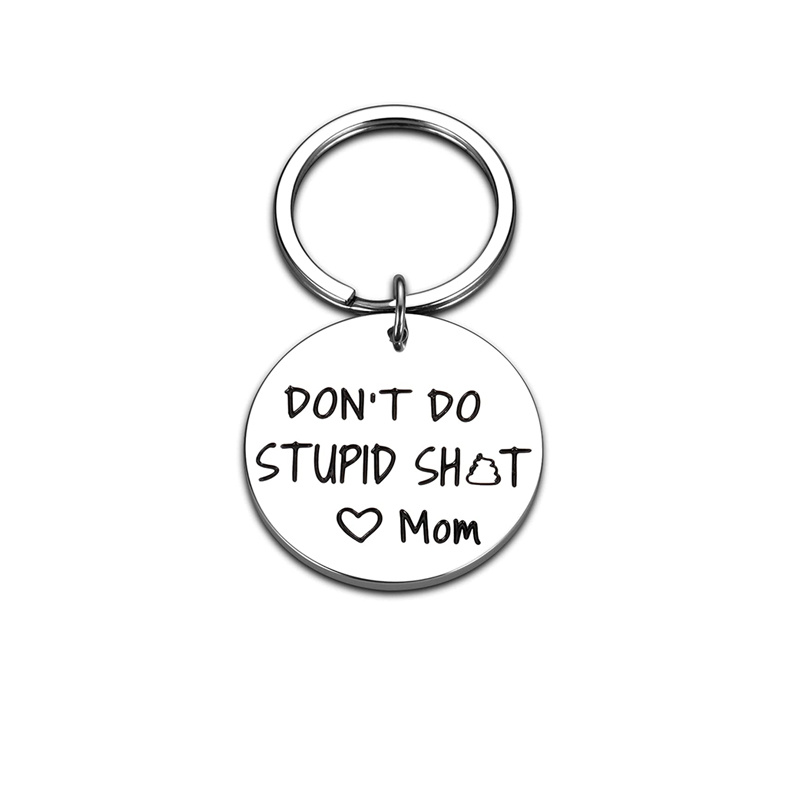 Gag Gifts Keychain For Teen Boys Girls Don't Do Stupi Poop - Temu