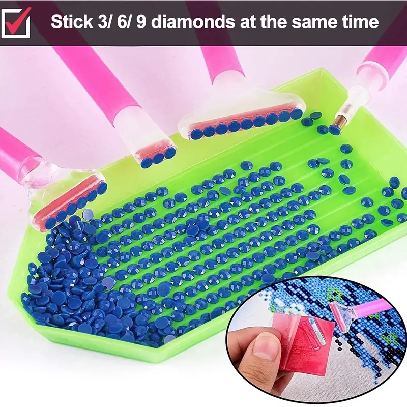 Artificial Diamond Painting Tool Kit Diy 5d Diamond - Temu