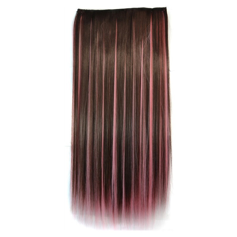 Pink Curly Hair Extensions (Head)