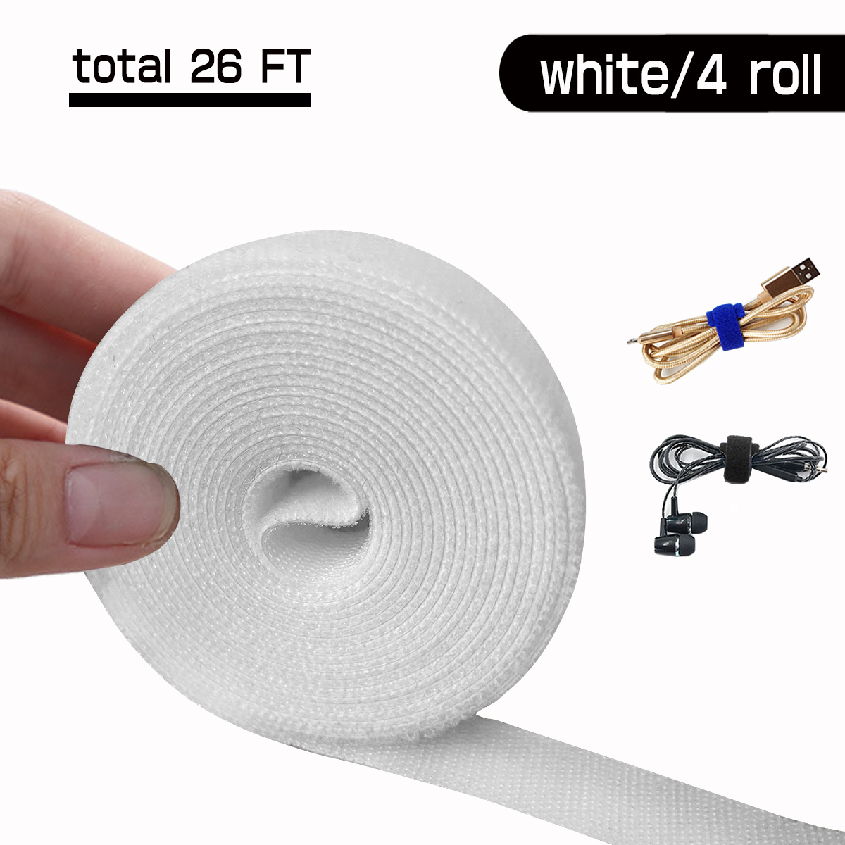 30 Pieces Hook and Loop Tape Wire Organizer, 3M Adhesive Cable Ties Desk  Wire Organizer Self Adhesive Cable Management Hook and Loop Tape, Strong  Adhesion, Detachable Without Leaving Residues : : Home