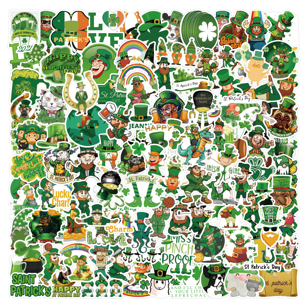 Classroom Leprechaun Visit Vinyl Stickers, Car Decals, Laptop Decals