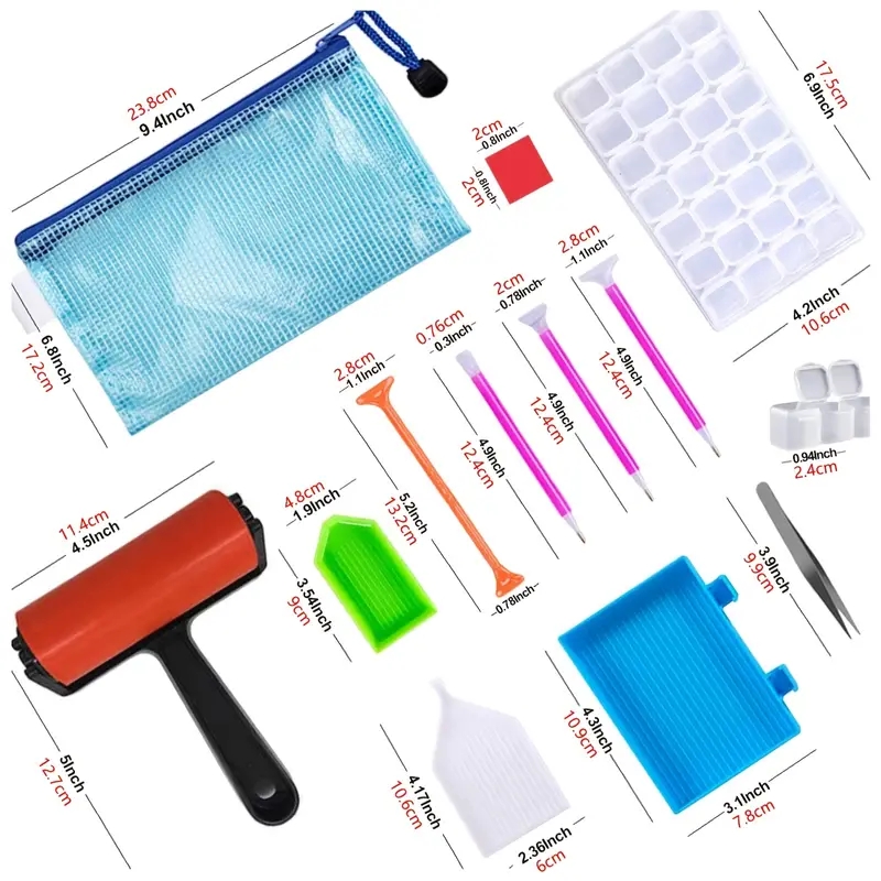 Artificial Diamond Painting Tool Kit Diy 5d Diamond Temu