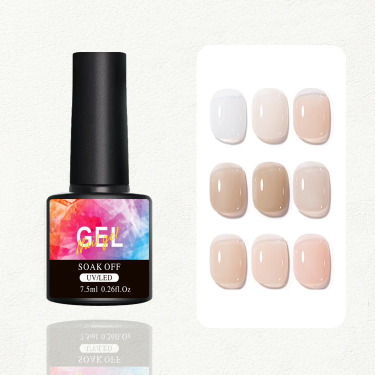 Nagellack 5ML Jelly Temu 7 Ice Gel Germany - Transparent Nude Jelly Sheer